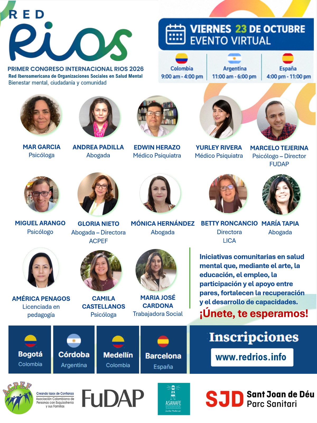 Congreso Internacional de Salud Mental RED RIOS 2026